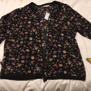 Maurice’s light weight (sheer)  bomber jacket.